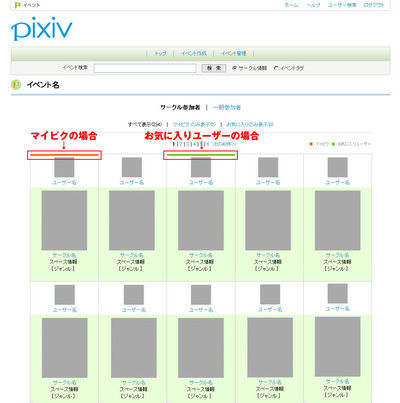 イベント-サークル情報ページ